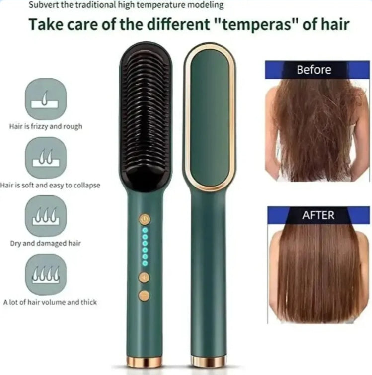 Hair Straightener Brush Comb for Women