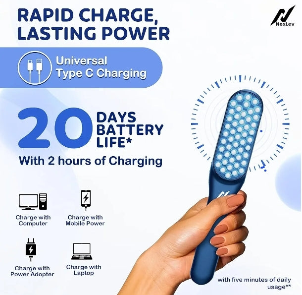 LED Phototherapy Comb